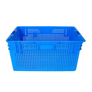 China Mesh Style Stackable Plastic Fruit Basket 640x415x305mm for Organizing and Displaying on sale