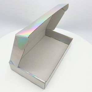 Custom Holographic Rectangular Corrugated Mailing Shipping Box China Manufacture