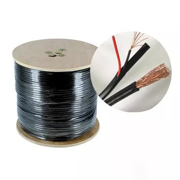 Siamese RG59 B/U 2C 0.50 Figure 8 with power Coax communication cable RG59 CCTV