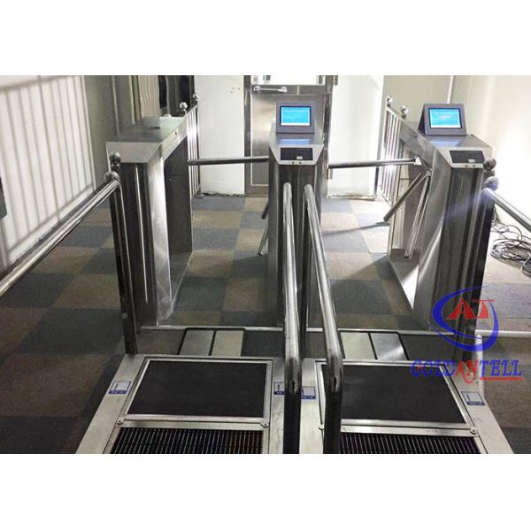 Full Automatic Stainless Steel Turnstile Door Access Turnstiles 600mm Face