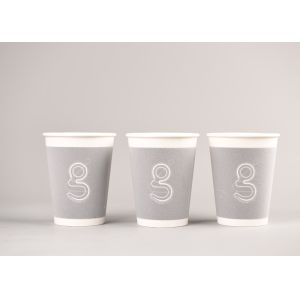Biodegradable Paper Drinking Cup For Coffee Logo Custom Printed