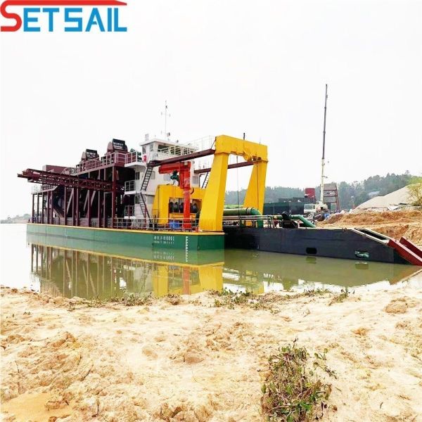 Customized Cutter Suction Dredger with Hydraulic Control Cutter Head Dredging