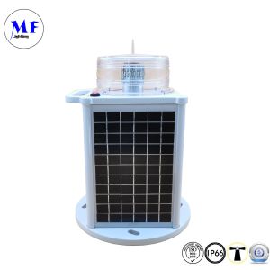 Solar Power LED Aviation Light Type B With Red Green Yellow White Blue Flashing