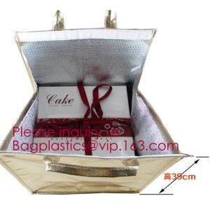 Portable Waterproof Cartoon Flamingo Animal Print Foil Inside Thermal Insulation