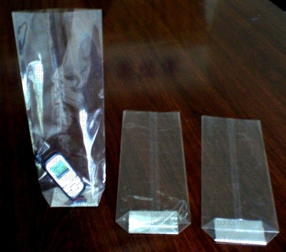 biodegradable custom printing self adhesive opp pp bopp pe square bottom clear