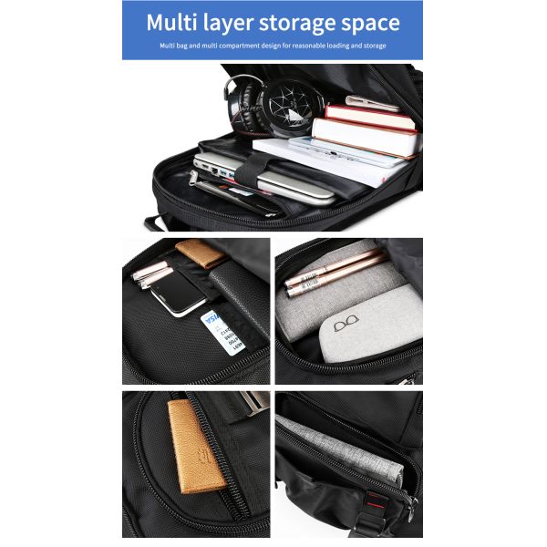 Factory New functional USB outdoor sport wholesale custom travel hiking student backpack bag laptop backpack