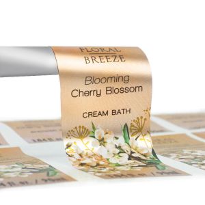 Custom Adhesive Hair Oil Bottle Labels With Waterproof Material And Metallic