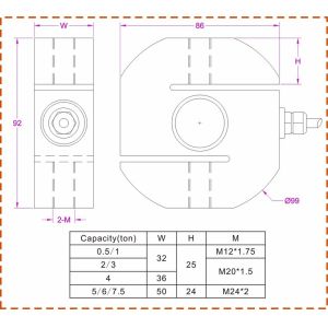 4000kg S-beam load cell 5000kg S-type load cell 6000kg S shaped load cell IP68