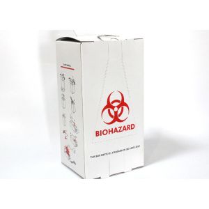 Biohazard Waste Needle Collection 5L Medical Sharps Box White safe box Foldable