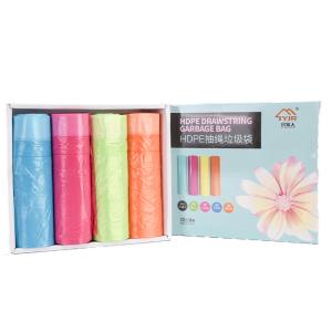 Black Tall Kitchen Drawstring Cleaning Plastic Garbage Bag for Household