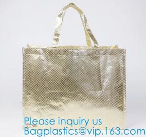 Wholesale Metallic Laminated Non Woven Bag Eco-Friendly Cheap Promotional Shopping Non Woven Bag Recyclable Zip Non Woven Bag For from china suppliers