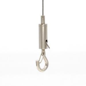 Customize Hanging Aircraft Adjustable Steel Cable Gripper With Snap Hook