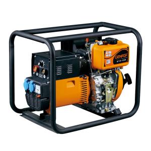 200A 6KW Diesel Fuel Welder Generator Machine 50 / 60Hz AC Frequency