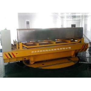 Heavy industrial use safey device electric flat cart with turntable