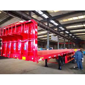 Wholesale CIMC 2/3/4 Axles Steel Cargo 20ft 40ft Container Chassis With Lock Flatbed Semi Trailer from china suppliers