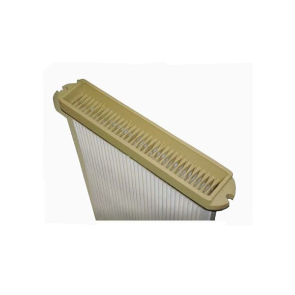 Electro - Galvanized Flat Panel Air Filter , Central Skeleton Pleated Polyester