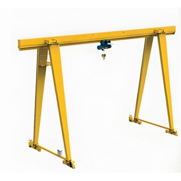 Heavy-duty gantry crane in industrial setting