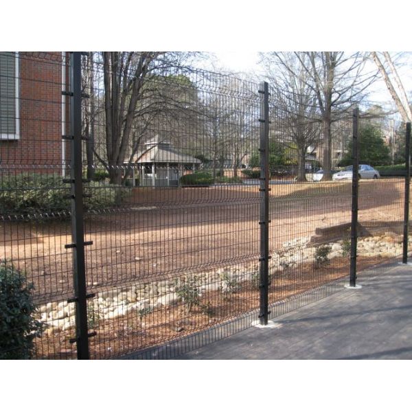 cheap welded wire mesh curved fence / high security fence panels / garden fence wire fencing