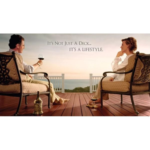 WPC Wood Plastic Composite Flooring Decking Deco Board For Outdoor Garden Decoration