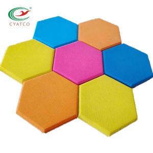 Moistureproof Hexagon Acoustic Panel Design Harmless Sound Dampening