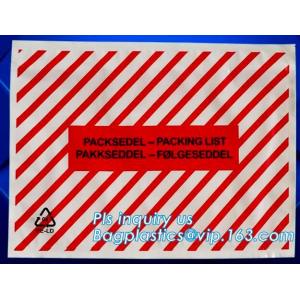 Clear Adhesive Back, Packing List / Shipping Label Envelope Pouches, seal