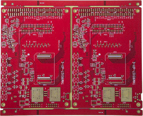 4 Layer Red Oil Gold Plated Printed Circuit Board Custom Circuit Board