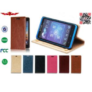 Hot Selling Import PU Flip Leather Cover Cases For Lenovo A390 Durable