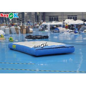 Blow Up Water Toys 2m Blue And White Inflatable Jump Pad For Kids Amusement