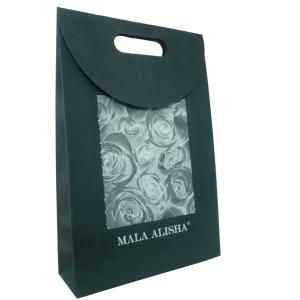 Wholesale Custom Printed Paper Gift Reusable Carrier Bags With Ribbon Closure 42cm * 28cm * 9cm from china suppliers