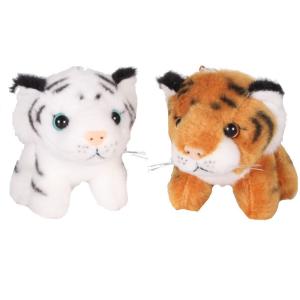 EN71 15cm Simulation Siberian Tiger Plush Doll