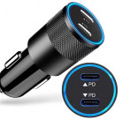 USB A Car Charger PD 60W Smart Phone Mini Car Power Adapter