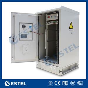IP65 Insulated Outdoor Telecom Enclosure With DC48V Cooling System / Base