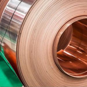 1mm 1.5mm 3mm Pure Copper Strip / Red Copper Coil High Hardness C1100 C1200