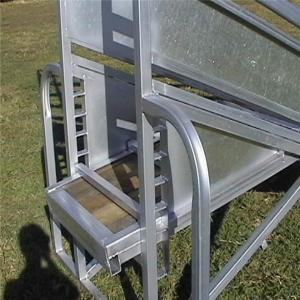 Adjustable Cattle Loading Ramp 50mm X 50mm X 2.00mm Frame 1.5m Overall Height