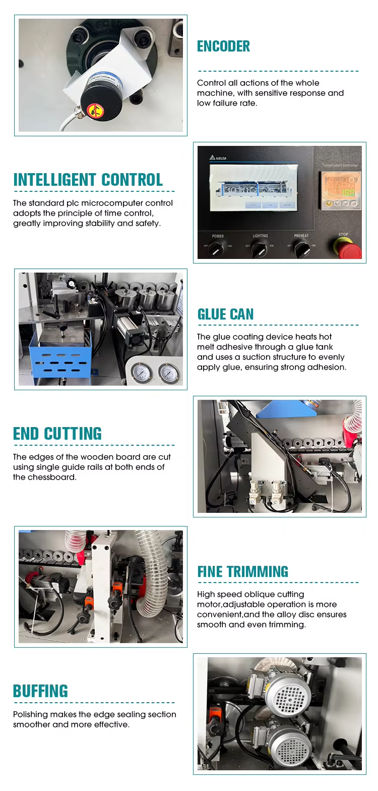 Edge banding machine components