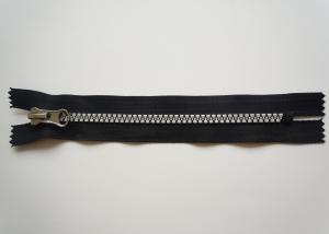 Wholesale 6mm Silver Black Copper YKK Metal Sewing Notions Zippers With Plastic Tape Riri Zipper from china suppliers