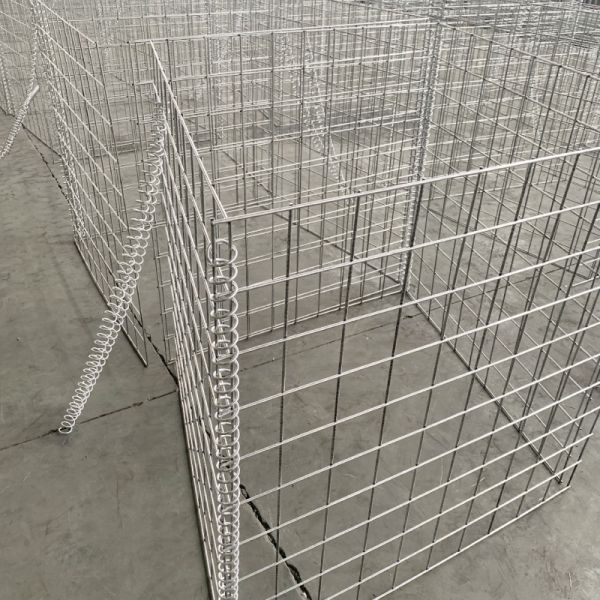 Army Galfan Bastion Steel 75X75mm Hesco Sand Barrier Wall