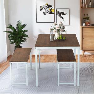 47.3" L X28.7" W X29.1" H 3 Piece Dining Room Table And Chair Set