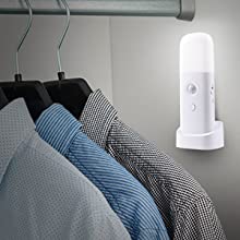Motion Sensor Night Light Indoor USB Rechargeable Bedside Lamp Portable Adjustable Brightness Nightlight