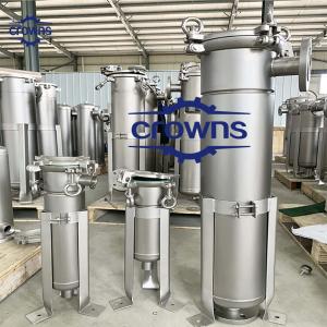 Vertical Style Electronics Liquid Filtration 304 Stainless Steel Single Bag