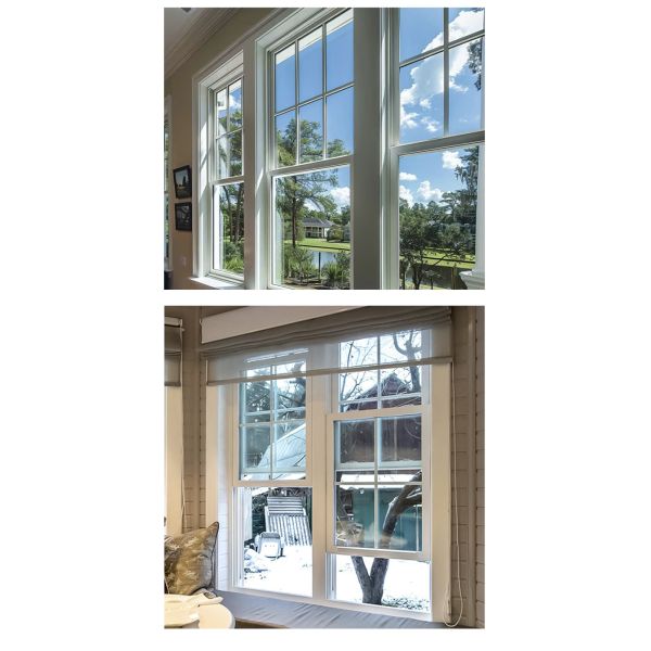 Modern Kitchen Professional Technical Support Aluminum Vertical Sliding Double Hung windows Windproof Function Customized Size