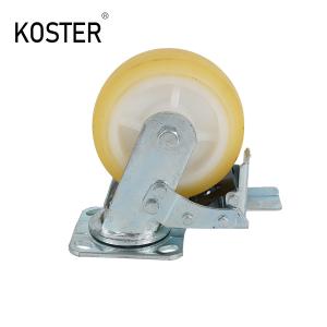 Customized Request Heavy Duty Polypropylene Fixed Casters Wheels with Roller