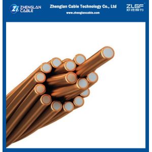 Wholesale CCS Copper Clad Steel Strand Bare Conductor 9AWG 2.91mm 40% Conductivity ASTM B 228 from china suppliers