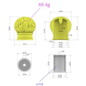 Die Casting Creative Zamak Perfume Cap For Efficient And Fast Express Delivery