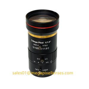 Wholesale 1/1.8&quot; 12-120mm Megapixel 3MP Manual IRIS Manual Zoom C-mount Vari-focal Lens Industrial Lens from china suppliers