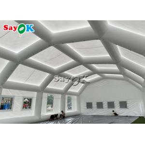Inflatable Work Tent Waterproof White 20x10x5.5mH Inflatable Automotive Paint