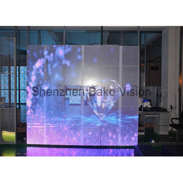 Transparent LED Screens 16 Bits High Brightness Processing LED Display For Advertising / Decoration