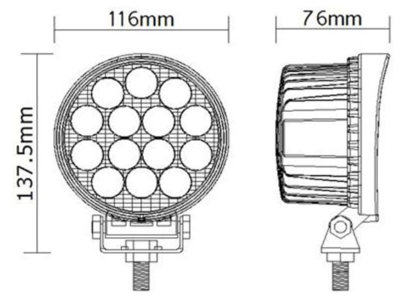 BB-25（Epistar/CREE led work light)-42W