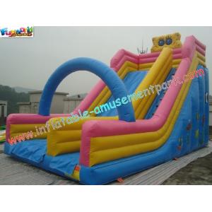 9M Spongebob Commercial Inflatable Water , Inflatable Bouncer Slides