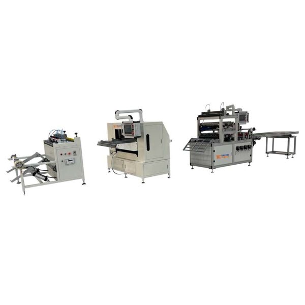 Technical details of the folding and gluing machine components